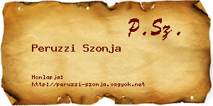 Peruzzi Szonja névjegykártya